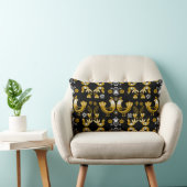 Coussin Rectangle Art populaire scandinave Oiseaux (Chaise)