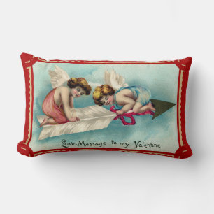 Coussin Rectangle Art Valentine vintage