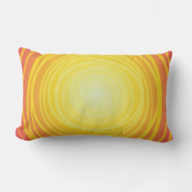 Coussin Rectangle Artsy Gold Yellow Red Sprint (Recto)