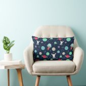 Coussin Rectangle Astronautes Planètes Fusées et Aliens (Chaise)