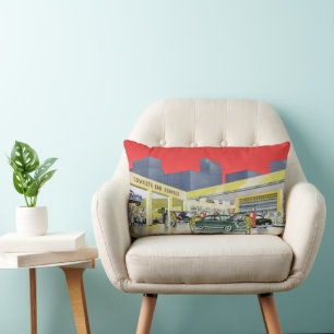 Coussin Rectangle Atelier de service automobile complet pour mécanic