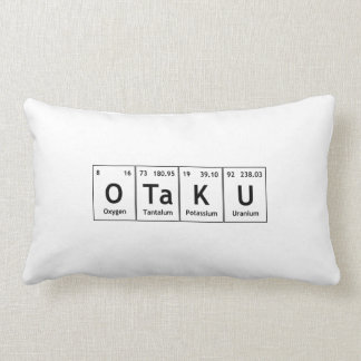 Coussin Rectangle Atomes de chimie de mot d'éléments de Tableau