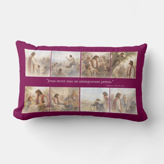 Coussin Rectangle Aucune personne sans importance (Recto)