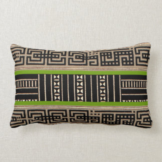 Coussin Rectangle Audacieux vintage graphique de motif tribal
