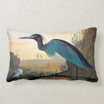 Coussin Rectangle Audubon : Petit héron bleu<br><div class="desc">Little Blue Heron (Florida caerulea,  ou Egretta caerulea),  d'après John James Audubon pour ses "Oiseaux d'Amérique",  1827-38. | ID : 0087784</div>