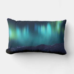 Coussin Rectangle Aurore Boréale