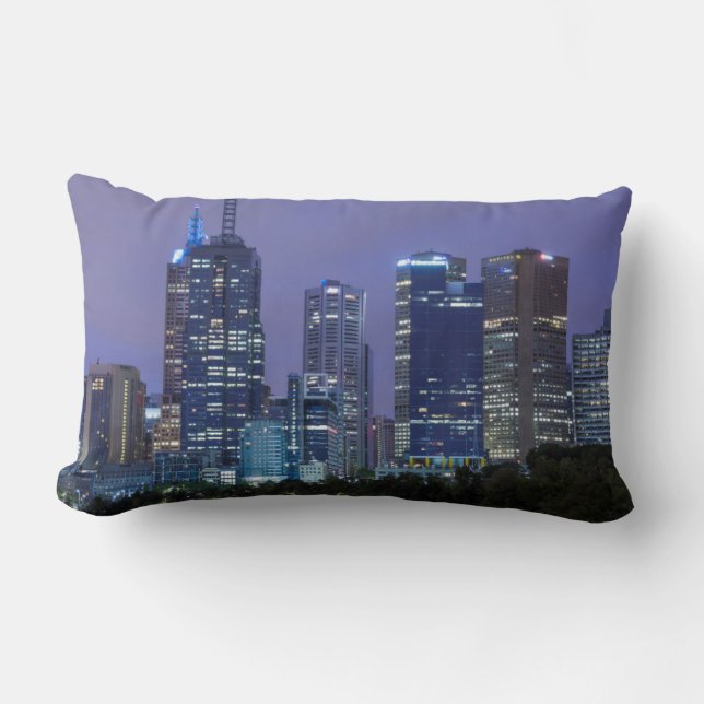 Coussin Rectangle Australie, Victoria, Melbourne, ligne d'horizon le (Recto)