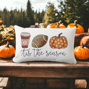 Coussin Rectangle Automne C'est la saison Custom Coffee Football Cit