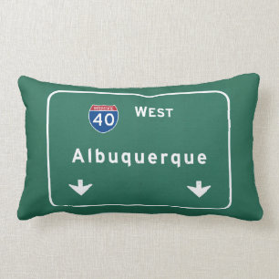 Coussin Rectangle Autoroute nationale d'Albuquerque Nouveau Mexique