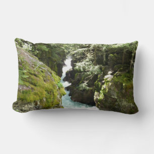 Coussin Rectangle Avalanche Gorge II dans le parc national de Glacie