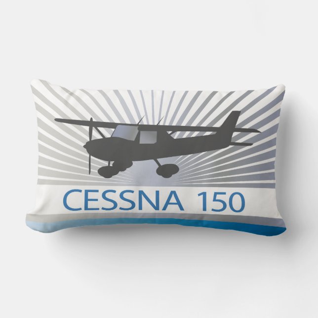 Coussin Rectangle Avion de Cessna 150 (Recto)