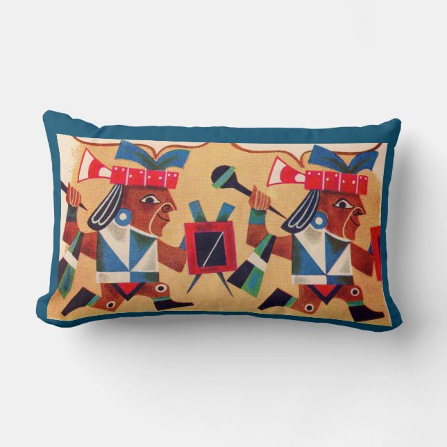 Coussin Rectangle Aztec Aztecs (Recto)