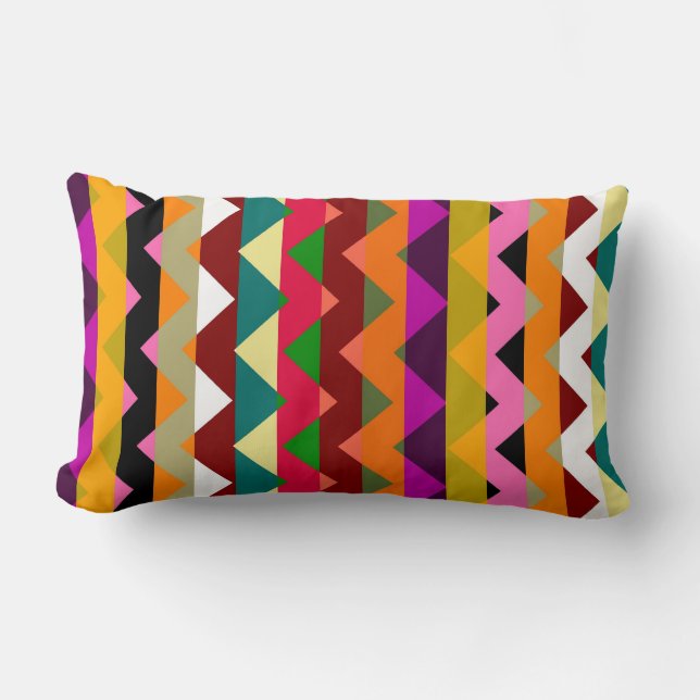 Coussin Rectangle Aztec Chevron Zigzag Stripe Motif 12 (Recto)