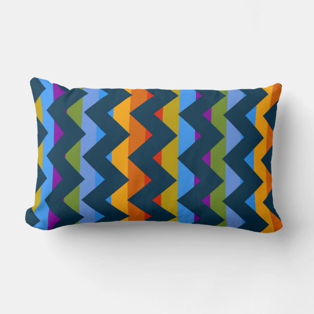 Coussin Rectangle Aztec Chevron Zigzag Stripe Motif 9 (Recto)