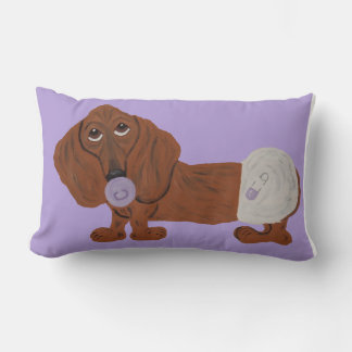 Coussin Rectangle Baby Dachshund