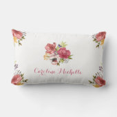 Coussin Rectangle Baby Fox rose Floral (Verso)