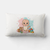 Coussin Rectangle Baby Lumbar Nursery Jeu d'oreiller (Verso)