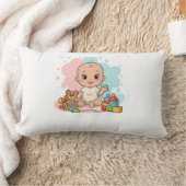 Coussin Rectangle Baby Lumbar Nursery Jeu d'oreiller (Couverture)