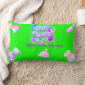 Coussin Rectangle Baby shower pour une fille (Couverture)