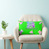 Coussin Rectangle Baby shower pour une fille (Chaise)
