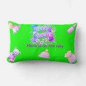 Coussin Rectangle Baby shower pour une fille (Recto)