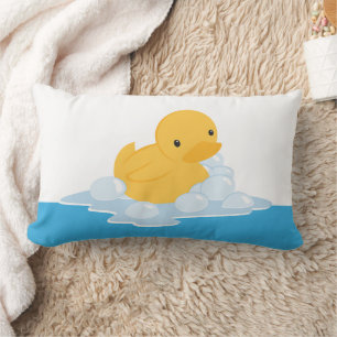Coussin Rectangle Baignoire à bulles de canard jaune Imprimer Oreill