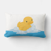 Coussin Rectangle Baignoire à bulles de canard jaune Imprimer Oreill (Recto)
