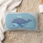Coussin Rectangle Baleine mignonne (Couverture)