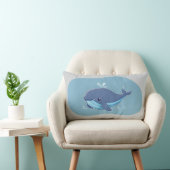 Coussin Rectangle Baleine mignonne (Chaise)