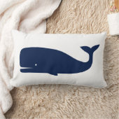 Coussin Rectangle Baleine se demande nautique (Couverture)