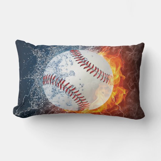 Coussin Rectangle Balle de baseball (Recto)