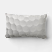 Coussin Rectangle Balle de golf avec texte et numéro personnalisés (Verso)