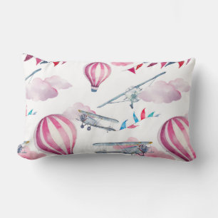 Coussin Rectangle Ballons & Biplans
