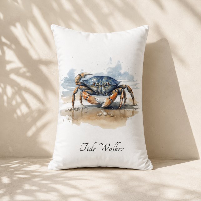 Coussin Rectangle Banc de bord de mer Crab Shack (Créateur téléchargé)