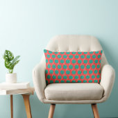 Coussin Rectangle Bande-dessinée de Noël avec un sourire rétro (Chaise)