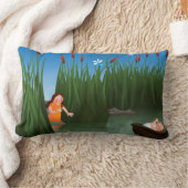 Coussin Rectangle Bande dessinée de pâque de Moïse de bébé (Couverture)