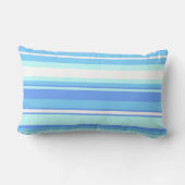 Coussin Rectangle Bandes bleu ciel (Verso)