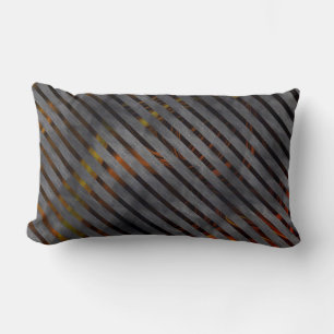 Coussin Rectangle Bandes croisées grises ou rubans de carbone ? Roug