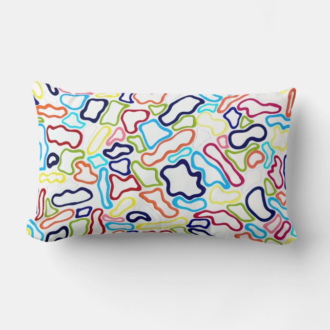 Coussin Rectangle Bandes de cheveux Luminaire de coton Jeu d'oreille (Recto)