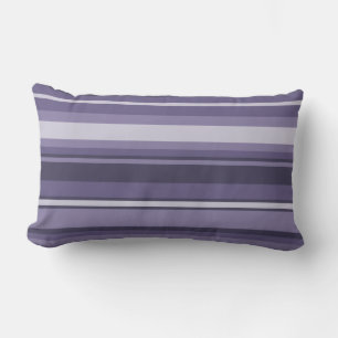 Coussin Rectangle Bandes de cuir violet