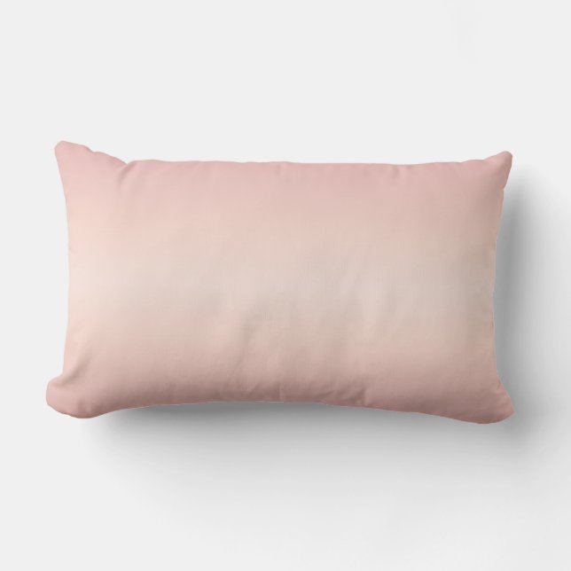 Coussin Rectangle Bandes de dégradé rose (Recto)