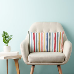 Coussin Rectangle Bandes dessinées à la main dans des couleurs moder