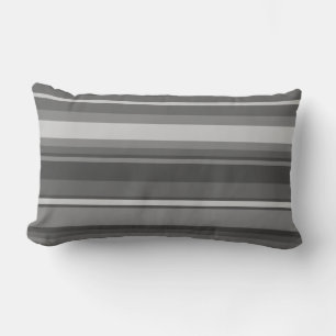 Coussin Rectangle Bandes grises