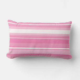 Coussin Rectangle Bandes roses