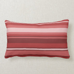 Coussin Rectangle Bandes rouges