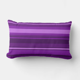 Coussin Rectangle Bandes violettes