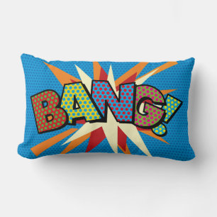 Coussin Rectangle BANG KA-POW Funny Modern Cool Stylish Comédie Livr