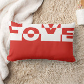 Coussin Rectangle Bannière d'AMOUR moderne + votre backgr. & idées (Couverture)
