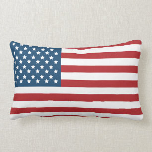 Coussin Rectangle Bannière étoilée de drapeau américain des