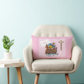 Coussin Rectangle Baptême personnalisable de l'Arche de Noé pour béb (Chaise)